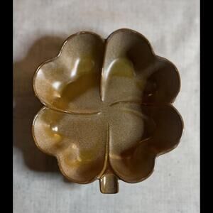 Frankoma 223 Shamrock Ashtray - Vintage Pottery